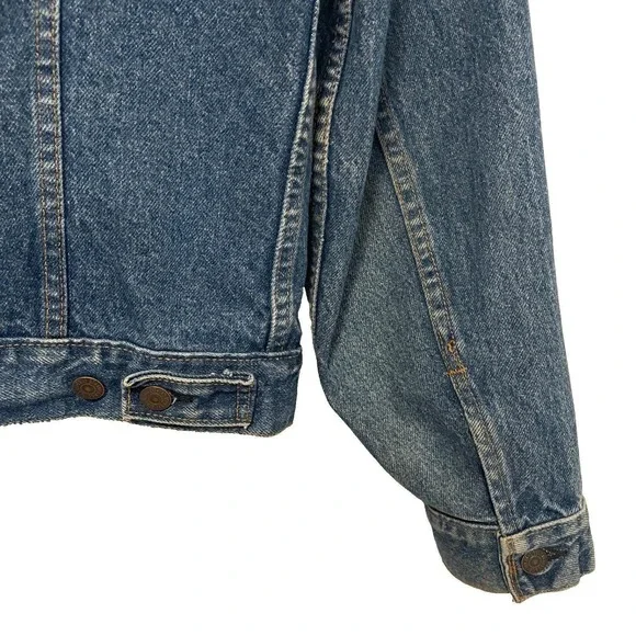 Vtg Levi's 71506 Type III Trucker Denim Jckt Men's 44L Brown Patch USA Big &Tall - Picture 9 of 10